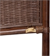 bali & pari Jaelle Natural Rattan Standalone Headboard Panel Headboard Queen