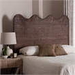 bali & pari Einya Natural Rattan Standalone Headboard Panel Headboard Queen