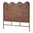 bali & pari Einya Natural Rattan Standalone Headboard Panel Headboard Queen