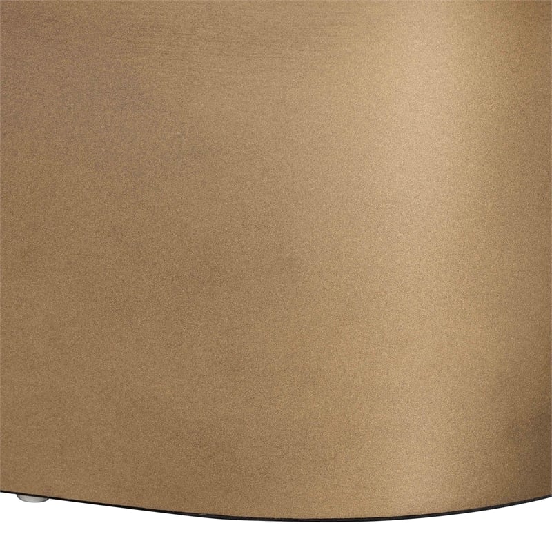 bali & pari Emery Capiz Shell Coffee Table Mother of Pearl Oval Accent Table