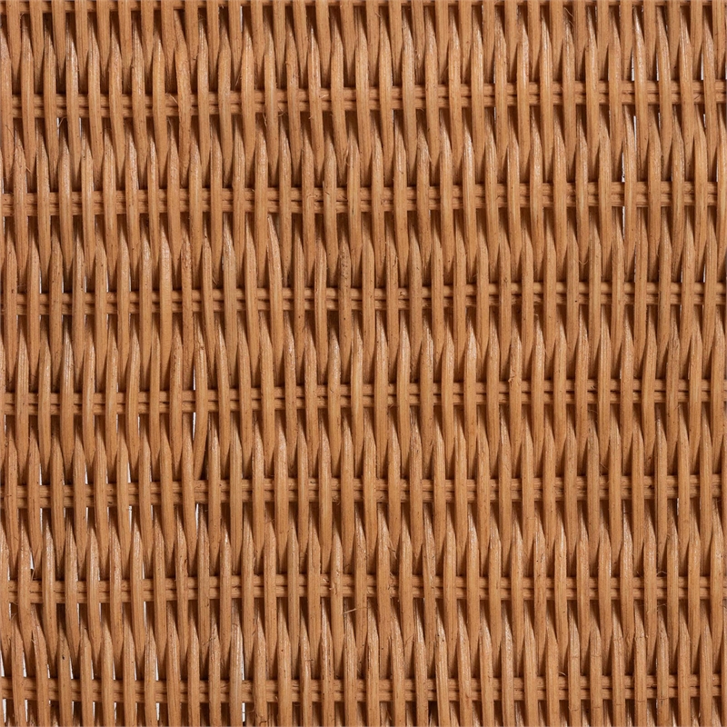 bali & pari Abigale Natural Rattan Dining Chair - Handwoven Wicker Accent Chair