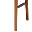 bali & pari Lorena Paper Loom Woven Dining Chair Wood Frame with Curved Back