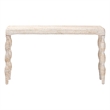 bali & pari Lejane Woven Seagrass Console Table Wicker Waterfall Accent Table