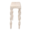 bali & pari Lejane Woven Seagrass Console Table Wicker Waterfall Accent Table