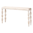 bali & pari Lejane Woven Seagrass Console Table Wicker Waterfall Accent Table