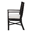 bali & pari Oscar Natural Rattan Dining Chair Wicker Accent Chair with Armrests