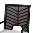 bali & pari Oscar Natural Rattan Dining Chair Wicker Accent Chair with Armrests
