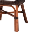 bali & pari Petra Natural Rattan 2-Piece Dining Chair Set Accent Chair Espresso