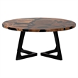 bali & pari Agata Wood and Epoxy Resin Coffee Table - Handcrafted Accent Table