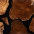 bali & pari Agata Wood and Epoxy Resin Coffee Table - Handcrafted Accent Table