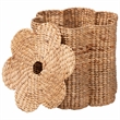 bali & pari Della Woven Laundry Hamper Storage Basket with Scalloped Frame