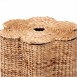 bali & pari Della Woven Laundry Hamper Storage Basket with Scalloped Frame
