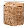 bali & pari Della Woven Laundry Hamper Storage Basket with Scalloped Frame