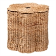 bali & pari Della Woven Laundry Hamper Storage Basket with Scalloped Frame