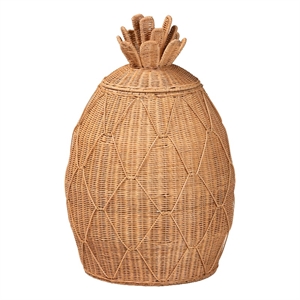 bali & pari Pelham Natural Rattan Laundry Hamper Wicker Storage Basket Large