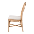 bali & pari Elmer Natural Rattan Dining Chair Handwoven Chair Natural Brown