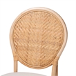 bali & pari Elmer Natural Rattan Dining Chair Handwoven Chair Natural Brown