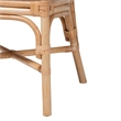 bali & pari Elmer Natural Rattan Dining Chair Handwoven Chair Natural Brown