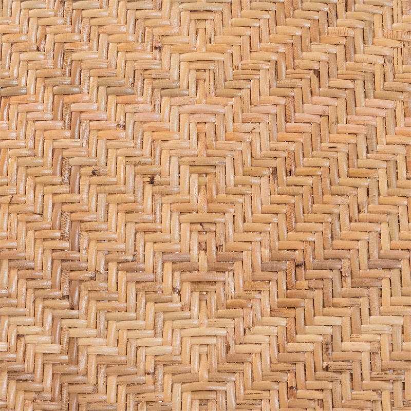 bali & pari Elmer Natural Rattan Dining Chair Handwoven Chair Natural Brown