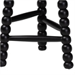 bali & pari David Acacia Wood Bobbin Counter Stool Backless Accent Stool Black