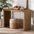 bali & pari Salve Woven Seagrass Console Table Wicker Waterfall Accent Table