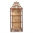 bali & pari Tamiko Marbled Tortoise Rattan 3-Tier Accent Shelf Freestanding