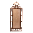 bali & pari Tamiko Marbled Tortoise Rattan 3-Tier Accent Shelf Freestanding