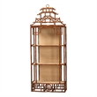 bali & pari Tamiko Marbled Tortoise Rattan 3-Tier Accent Shelf Freestanding