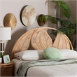 bali & pari Lifen Natural Rattan Standalone Headboard Panel Headboard King