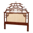 bali & pari Tamiko Marbled Tortoise Rattan Freestanding Headboard King