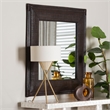 bali & pari Candela Natural Rattan Wall Mirror Handwoven Wicker Accent Piece
