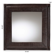 bali & pari Candela Natural Rattan Wall Mirror Handwoven Wicker Accent Piece