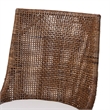 bali & pari Bella Rattan Dining Chair with Cushion Accent Side Chair Coffee Bean