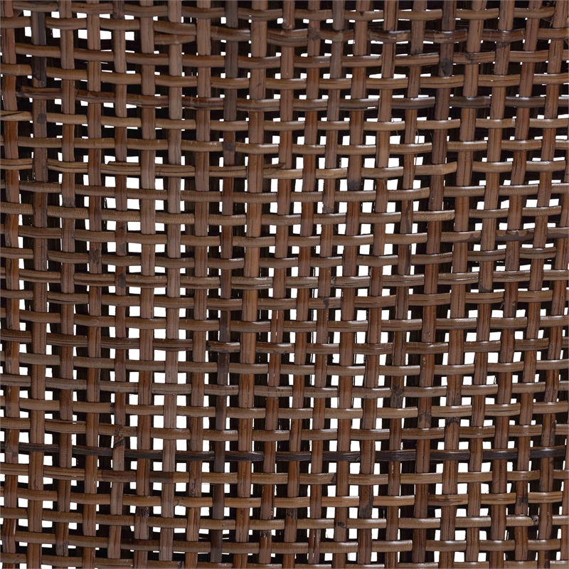 bali & pari Bella Rattan Dining Chair with Cushion Accent Side Chair Coffee Bean