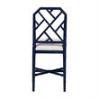 bali & pari Sergio Wood Counter Stool Chippendale Kitchen Seating Navy Blue