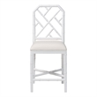 bali & pari Sergio Wood Counter Stool Chippendale Kitchen Island Seating White
