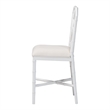 bali & pari Sergio Wood Counter Stool Chippendale Kitchen Island Seating White
