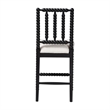 bali & pari Deya Bobbin Counter Stool Sculptural Wood Kitchen Seating Black