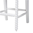 bali & pari Deya Bobbin Counter Stool Sculptural Wood Kitchen Seating White