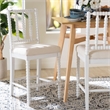 bali & pari Deya Bobbin Counter Stool Sculptural Wood Kitchen Seating White