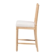 bali & pari Deya Bobbin Counter Stool Wood Kitchen Seating Natural Brown