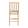 bali & pari Deya Bobbin Counter Stool Wood Kitchen Seating Natural Brown