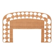 bali & pari Felician Natural Rattan Standalone Headboard Panel Headboard Queen