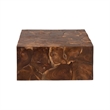 bali & pari Eldora Teak Wood Coffee Table Handcrafted Live-Edge Accent Table