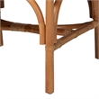 bali & pari Cedric Natural Rattan 2-Piece Dining Chair Set with Cushioned Seat