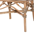bali & pari Nitya Natural Rattan and Seagrass Camelback 2-Piece Dining Chair Set