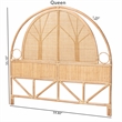 bali & pari Kang Natural Rattan Standalone Headboard Queen