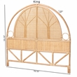 bali & pari Kang Natural Rattan Standalone Headboard Queen