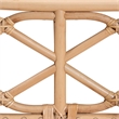 bali & pari Theo Natural Rattan Accent Bench with Removable Cushion
