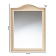 bali & pari Lailan Woven Grasscloth Mirror Rectangle Beige